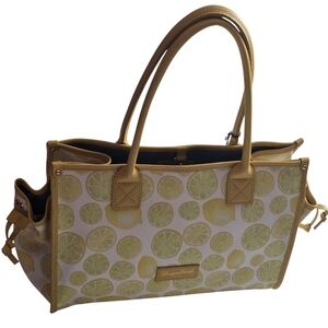 NWT Dooney & Bourke Citrus Lemons Pattern Tote - Yellow White